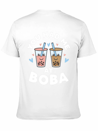You Had Me At Boba Black Graphic Tee