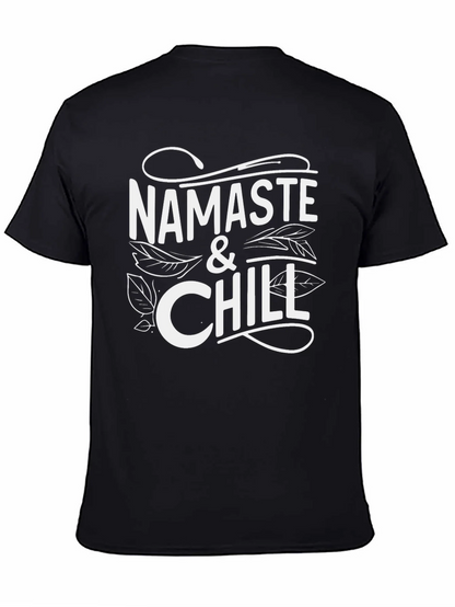 Namaste & Chill Graphic Tee - Relaxed Style