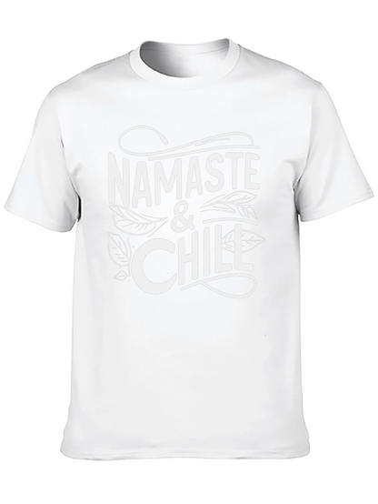 Namaste & Chill Graphic Tee - Relaxed Style