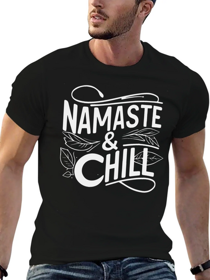 Namaste & Chill Graphic Tee - Relaxed Style