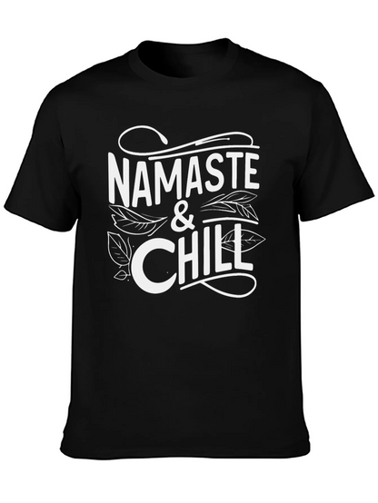 Namaste & Chill Graphic Tee - Relaxed Style