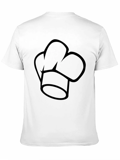 Chef Hat Graphic Black T-Shirt - Culinary Apparel