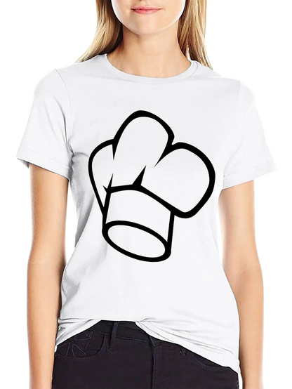 Chef Hat Graphic Black T-Shirt - Culinary Apparel