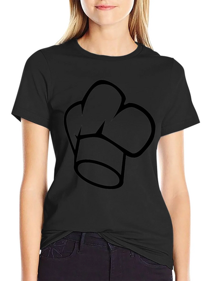Chef Hat Graphic Black T-Shirt - Culinary Apparel