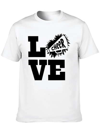 Love Cheer T-Shirt - Black Graphic Tee