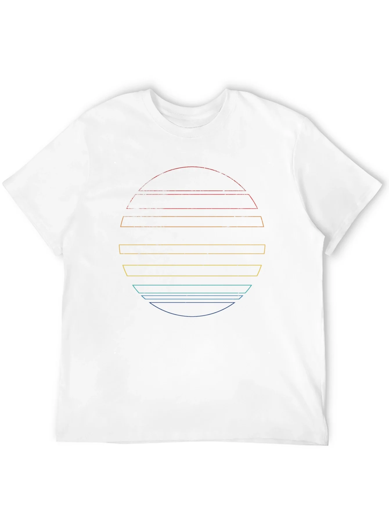 Retro Sunset Graphic Tee - Black