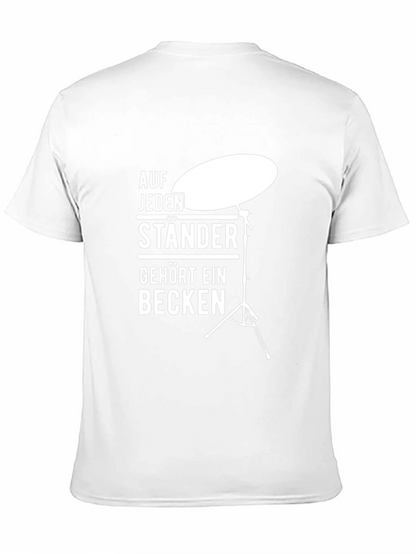 Drummer T-Shirt: Auf Jeden Staender Gehoert Ein Becken