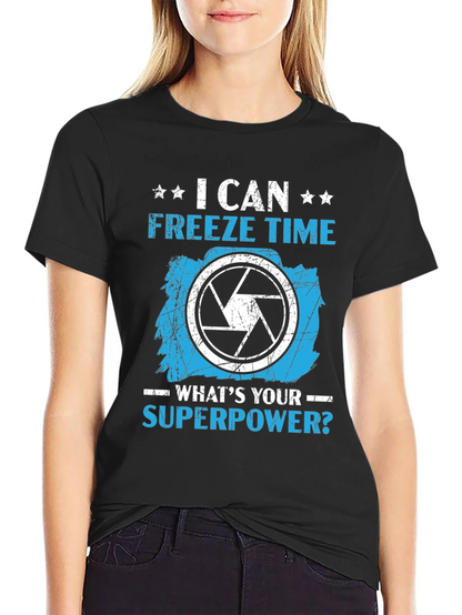 Freeze Time Photographer Graphic T-Shirt