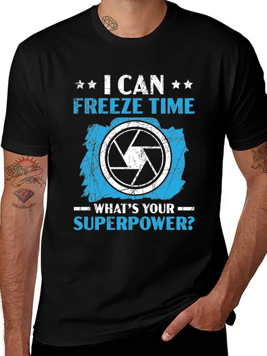 Freeze Time Photographer Graphic T-Shirt