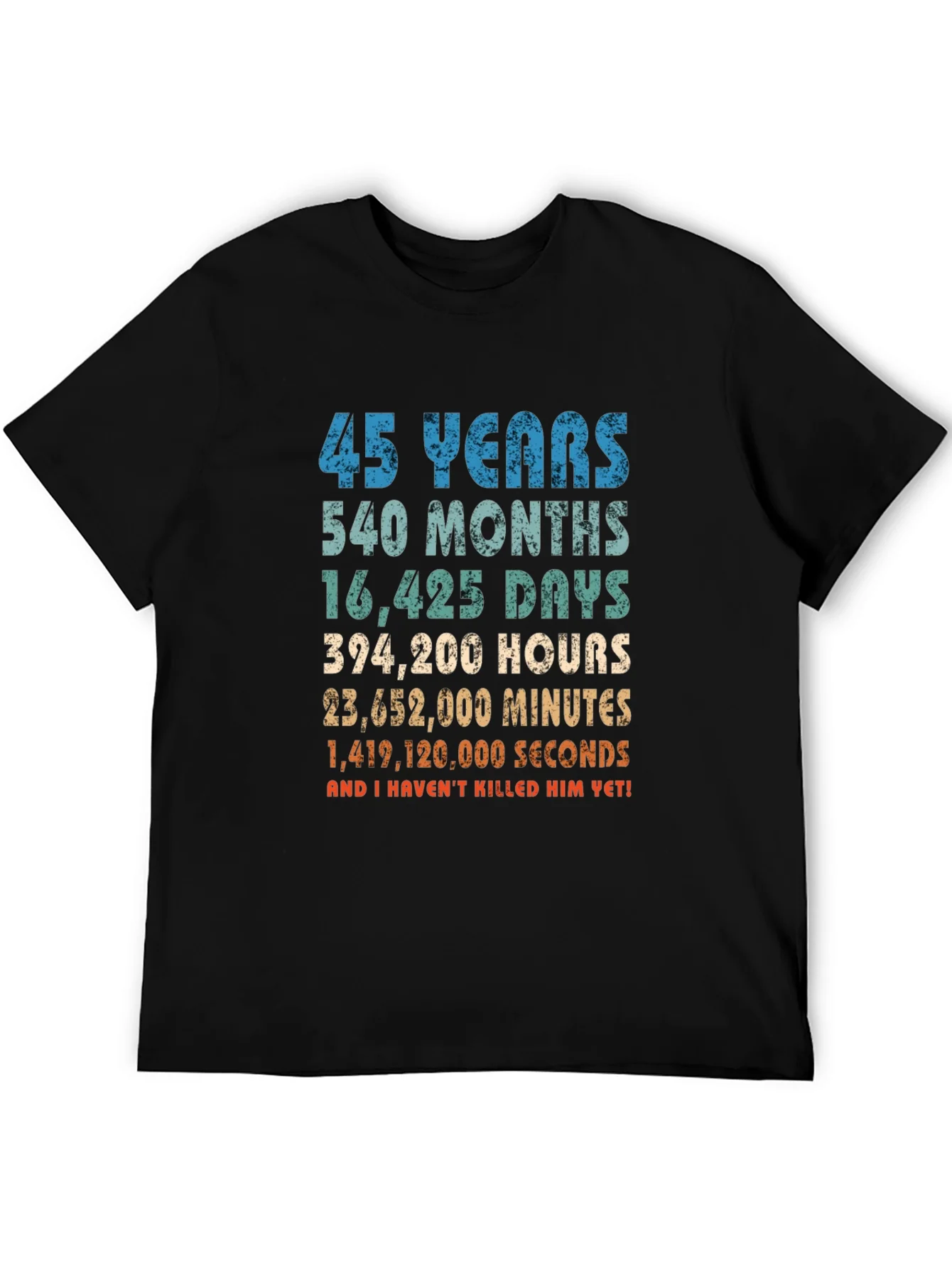 45 Years Anniversary T-Shirt Funny Birthday Gift
