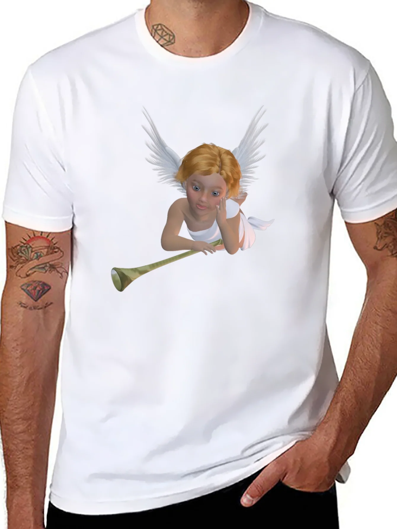 Angel Trumpet Black T-Shirt