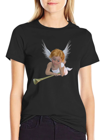 Angel Trumpet Black T-Shirt