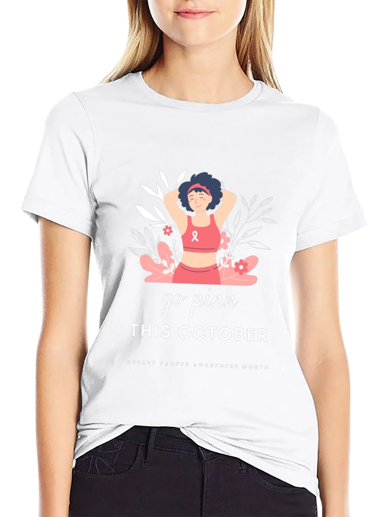 Go Pink Breast Cancer Awareness T-Shirt