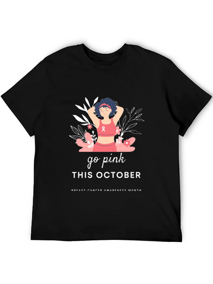 Go Pink Breast Cancer Awareness T-Shirt