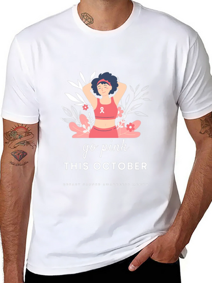Go Pink Breast Cancer Awareness T-Shirt