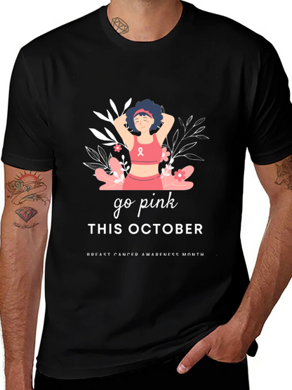 Go Pink Breast Cancer Awareness T-Shirt