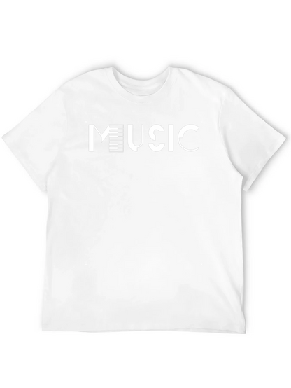 Music Inspired Black Cotton T-Shirt