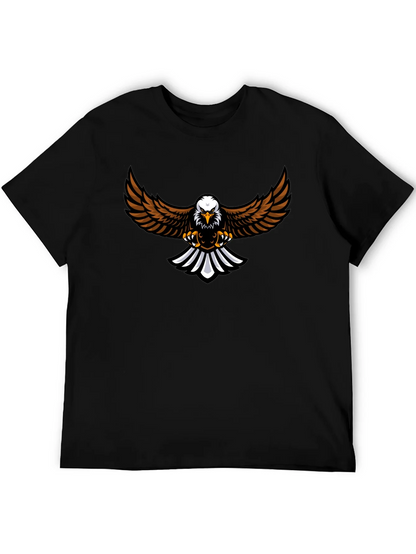 Eagle Graphic Tee - Black Cotton Blend