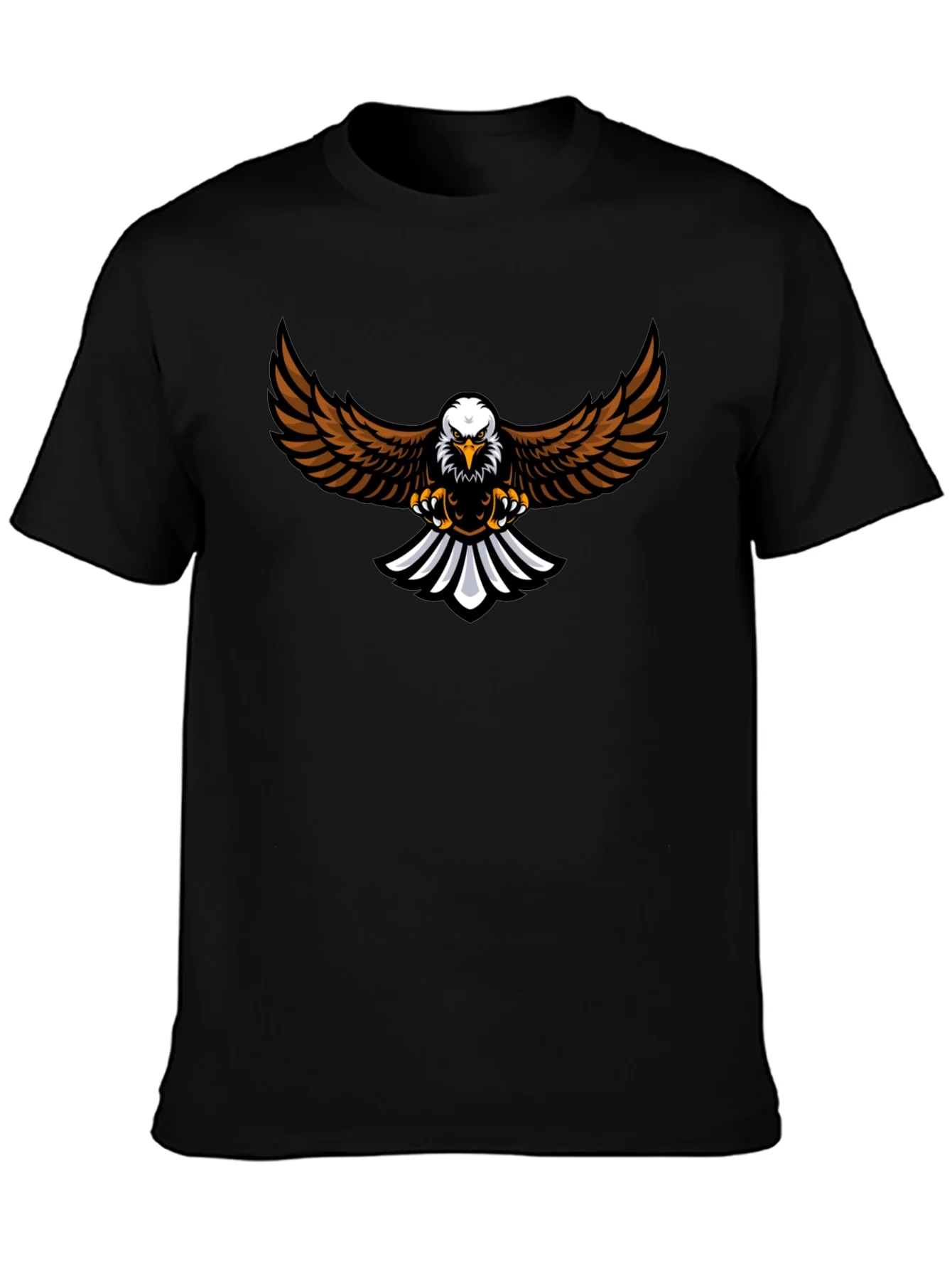Eagle Graphic Tee - Black Cotton Blend