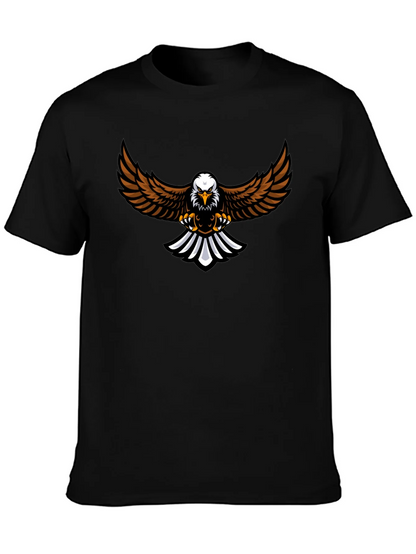 Eagle Graphic Tee - Black Cotton Blend