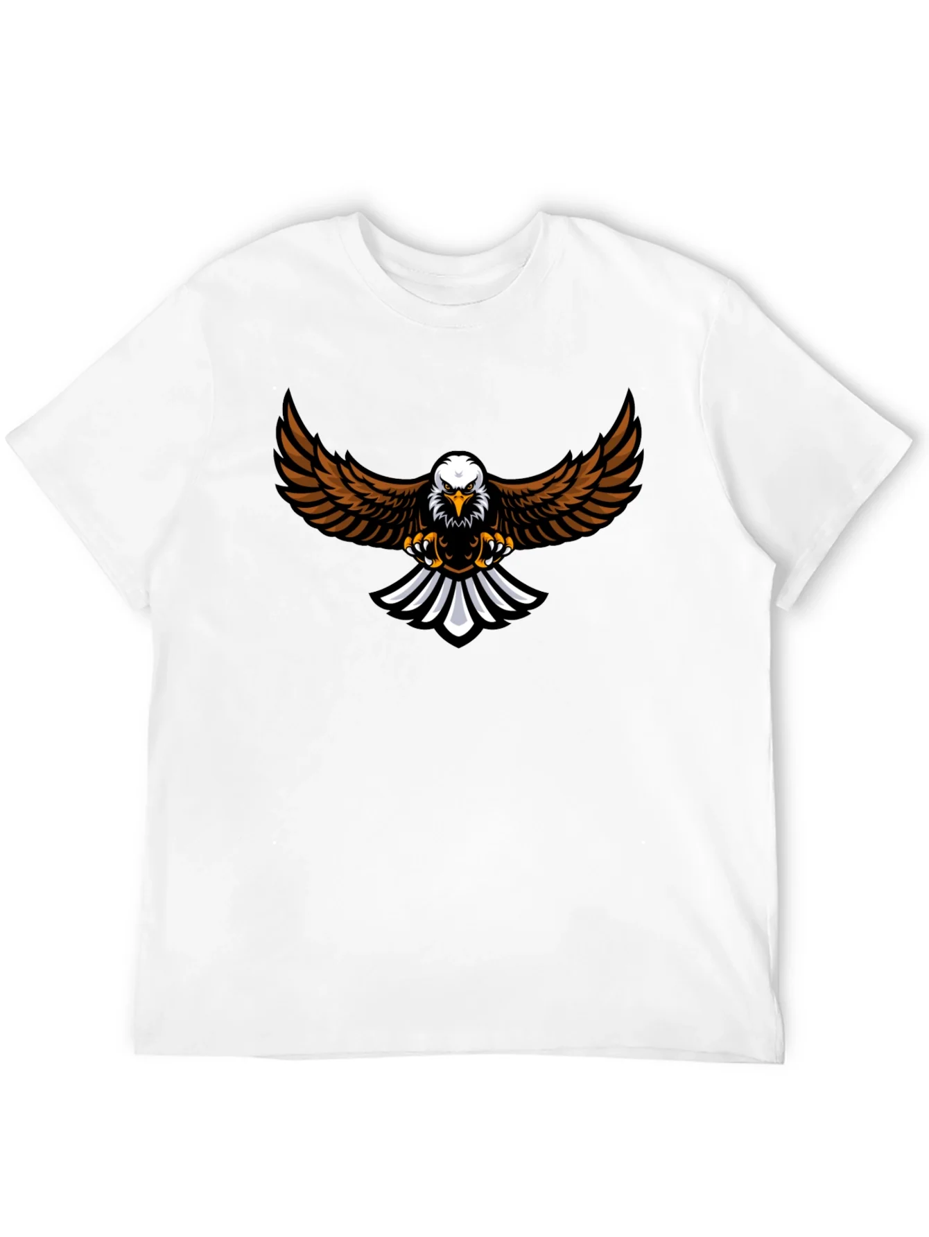 Eagle Graphic Tee - Black Cotton Blend