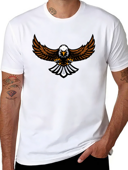 Eagle Graphic Tee - Black Cotton Blend
