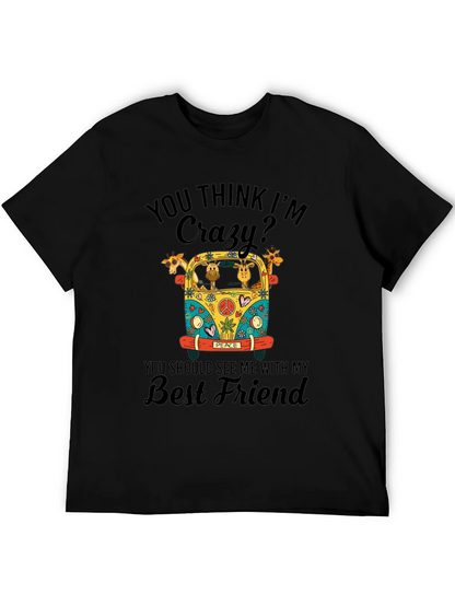 Crazy Giraffe Best Friend T-Shirt