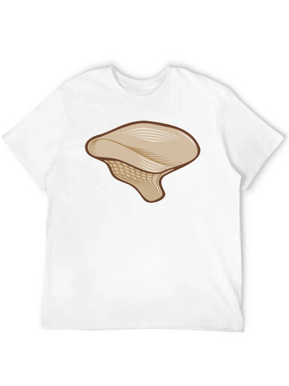Mushroom Graphic Tee - Casual Black T-Shirt