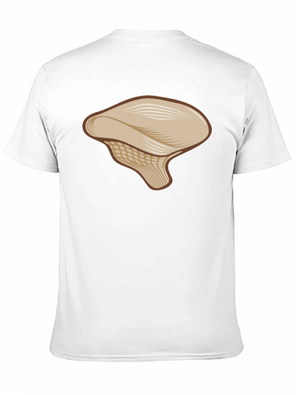 Mushroom Graphic Tee - Casual Black T-Shirt
