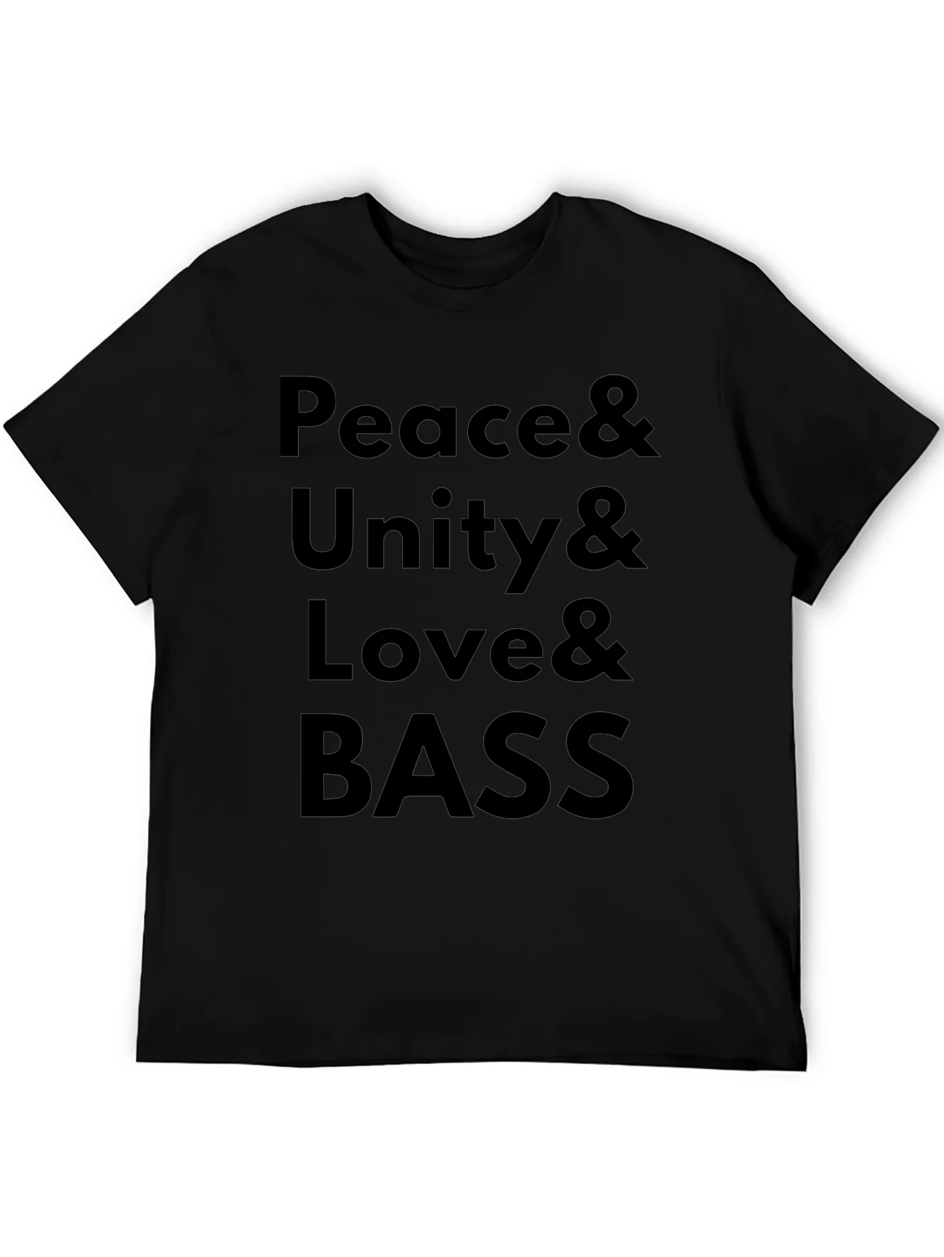 Peace Unity Love Bass Graphic T-Shirt