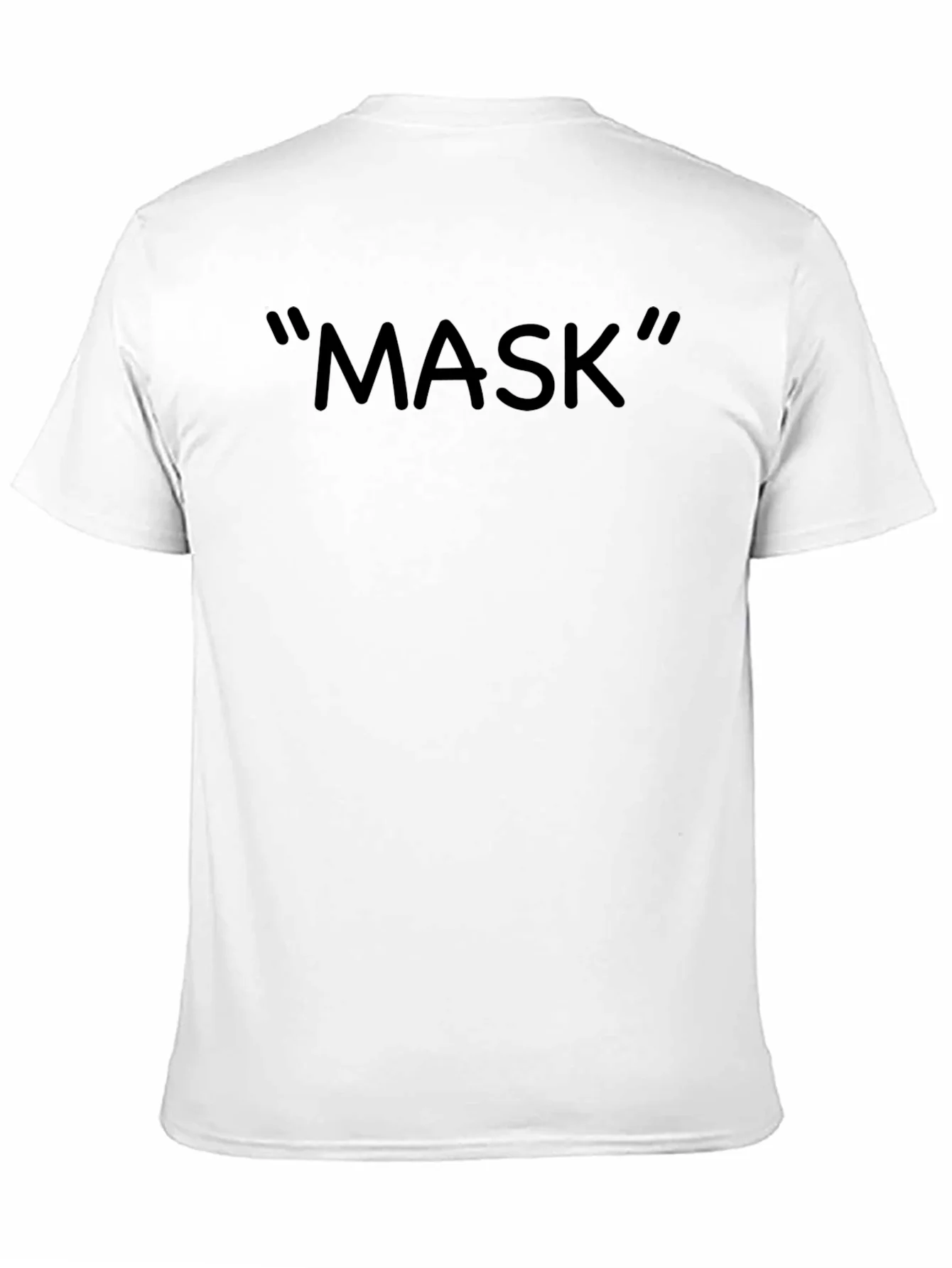 Mens Black MASK Graphic Tee - Casual Style