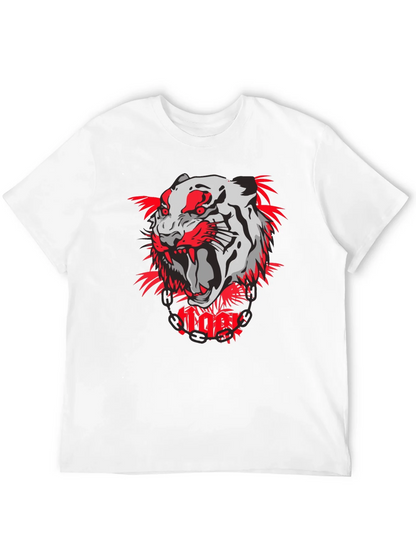 Tiger Graphic Print T-Shirt - Bold & Stylish