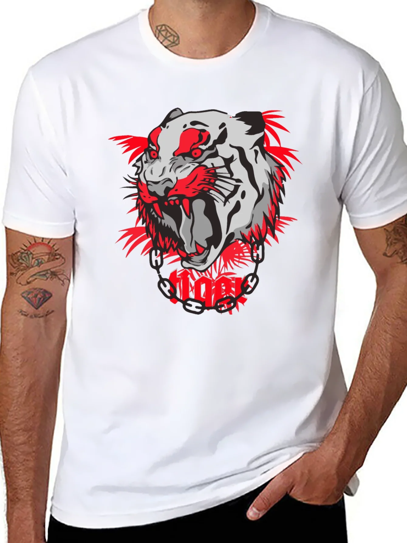 Tiger Graphic Print T-Shirt - Bold & Stylish