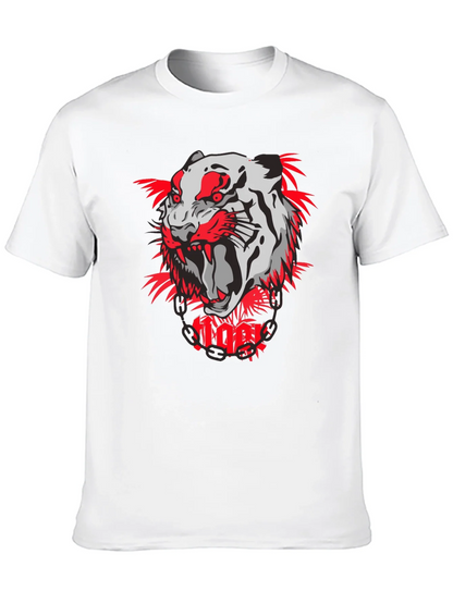 Tiger Graphic Print T-Shirt - Bold & Stylish