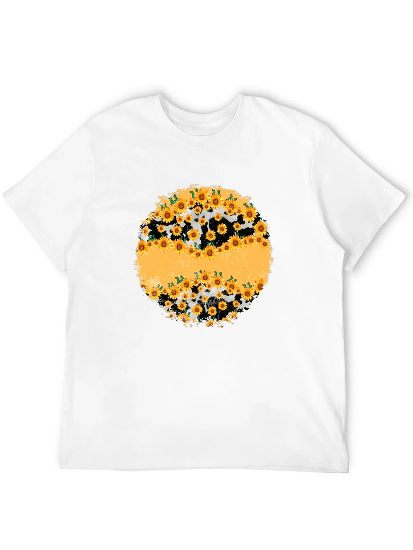 Sunflower Cow Print Graphic Tee