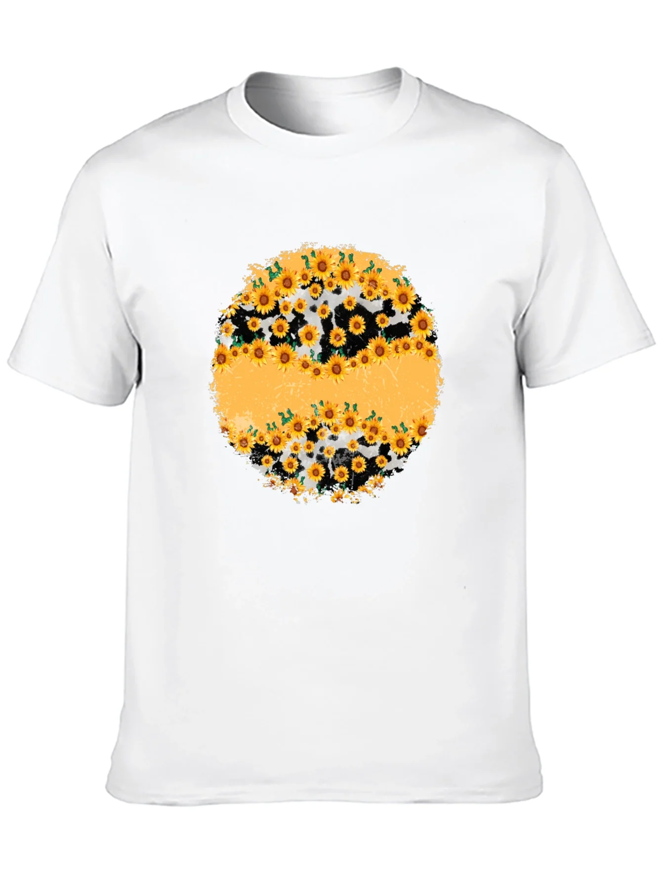 Sunflower Cow Print Graphic Tee