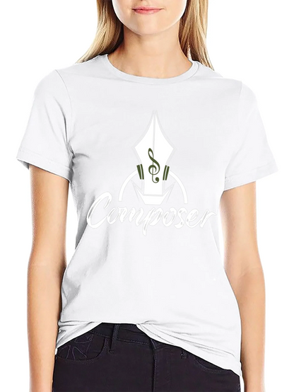 Composer T-Shirt - Music Pen Design
