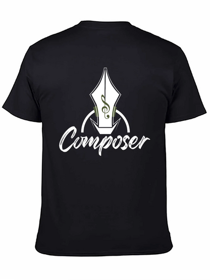 Composer T-Shirt - Music Pen Design