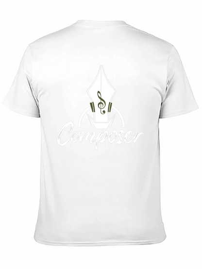 Composer T-Shirt - Music Pen Design