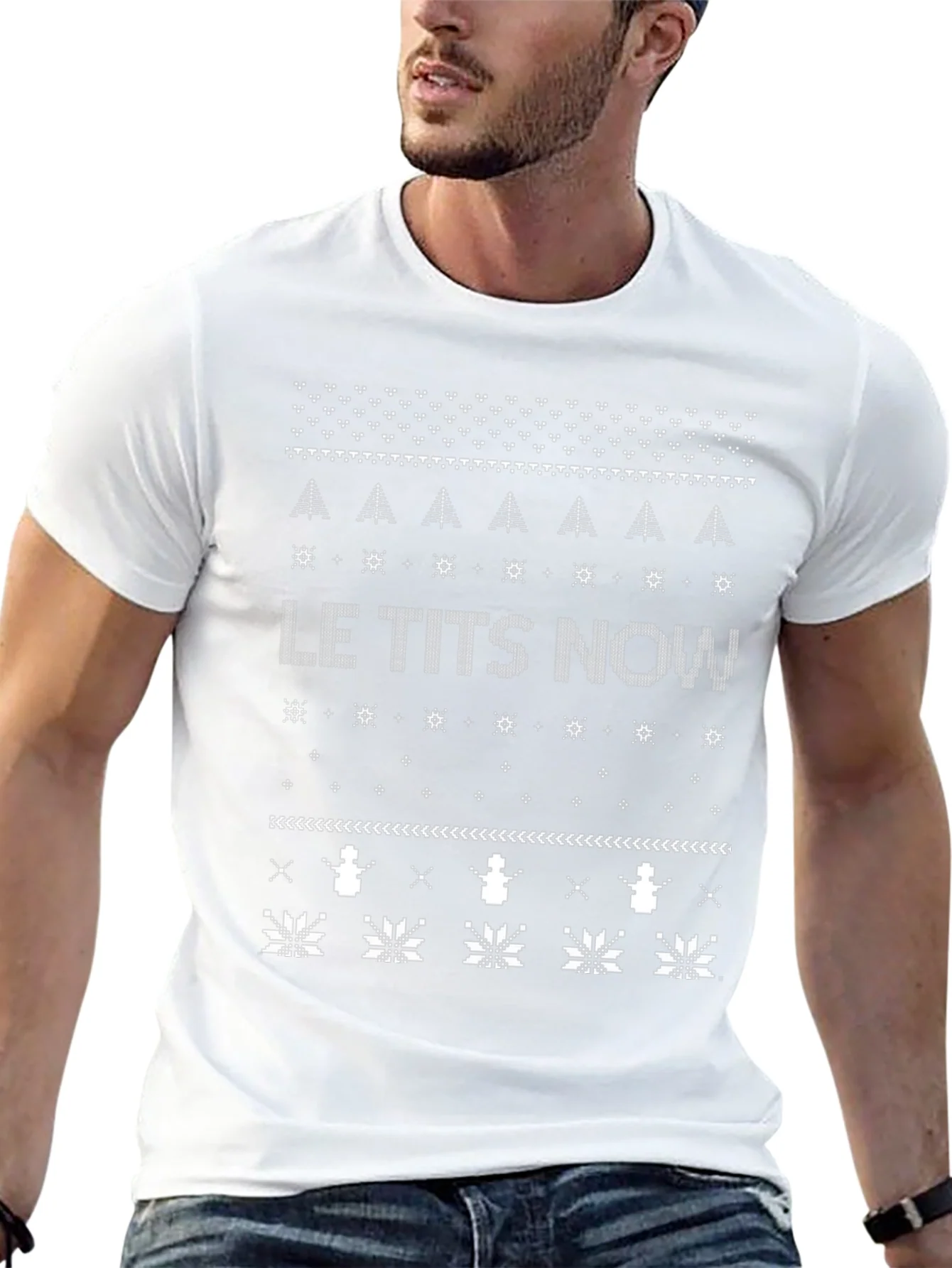 Le Tits Now Christmas Sweater T-Shirt