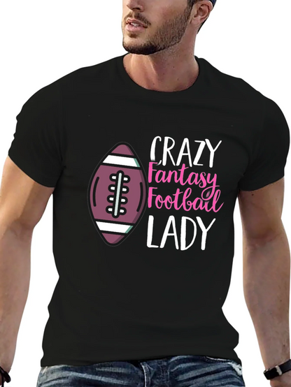 Crazy Fantasy Football Lady T-Shirt