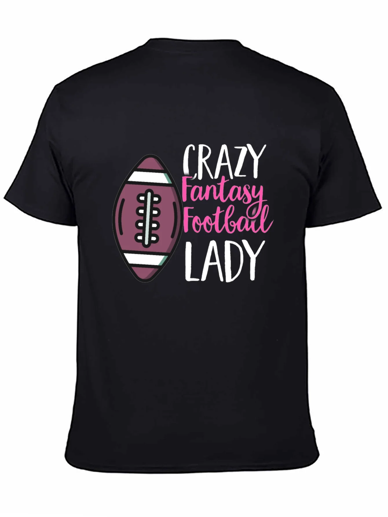 Crazy Fantasy Football Lady T-Shirt