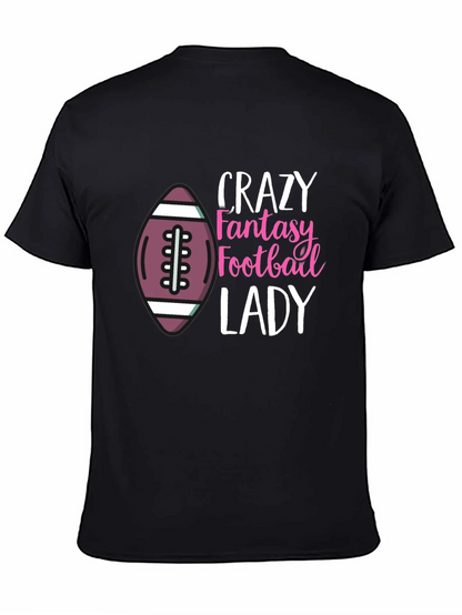 Crazy Fantasy Football Lady T-Shirt