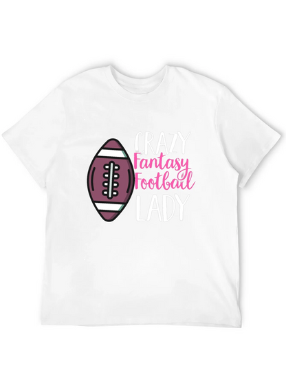Crazy Fantasy Football Lady T-Shirt