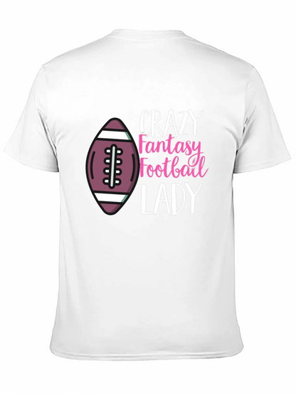 Crazy Fantasy Football Lady T-Shirt