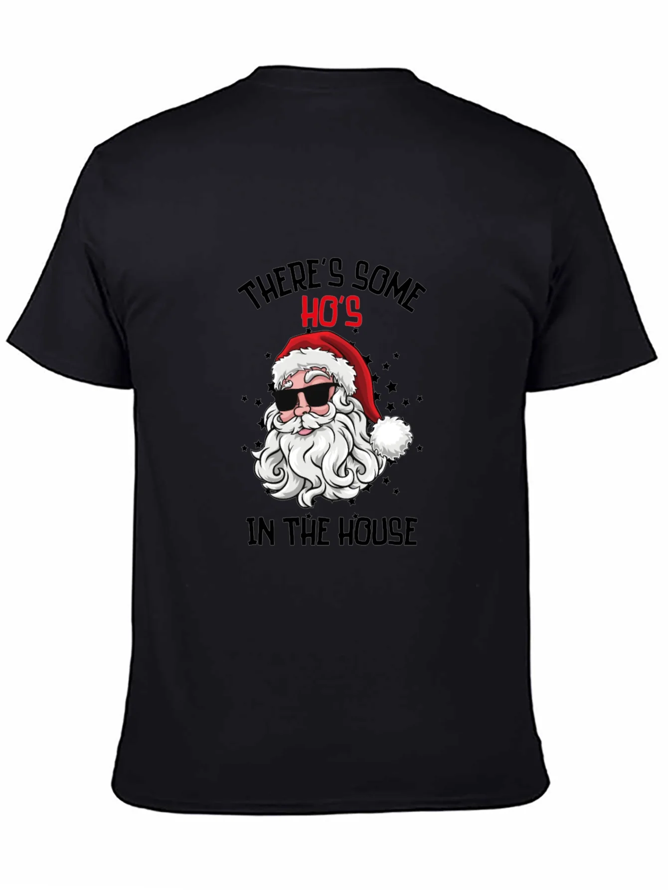 Cool Santa Christmas T-Shirt: Theres Some Hos
