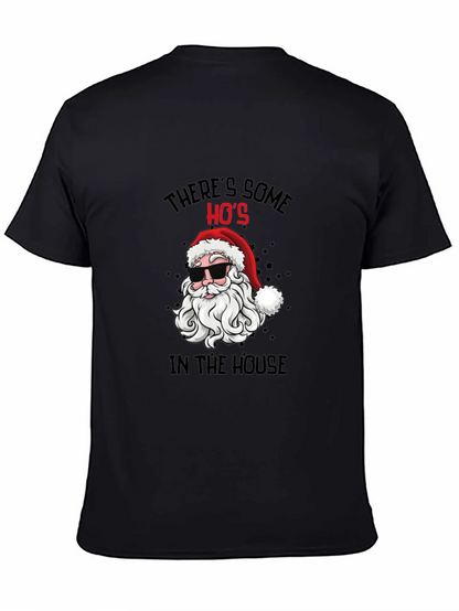 Cool Santa Christmas T-Shirt: Theres Some Hos