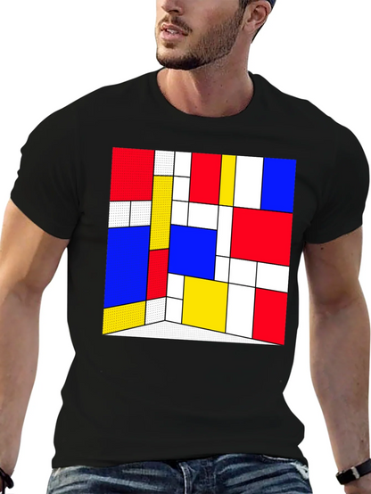 Abstract Geometric Print T-Shirt