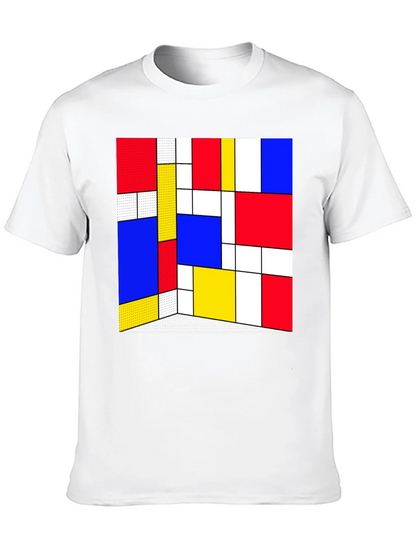 Abstract Geometric Print T-Shirt