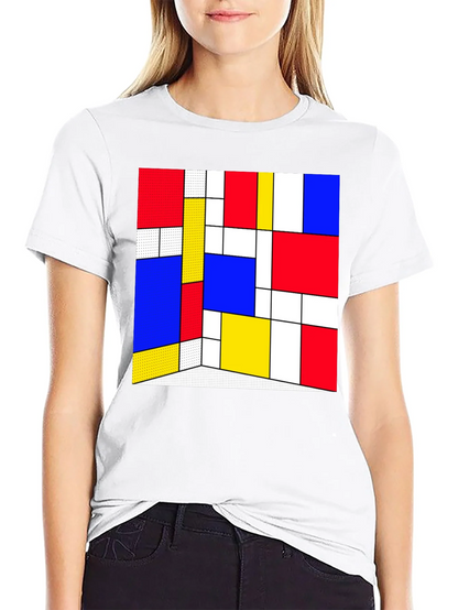 Abstract Geometric Print T-Shirt